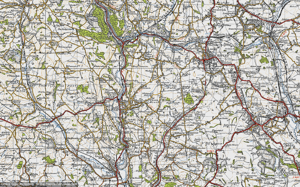 Old Map of White Moor, 1946 in 1946