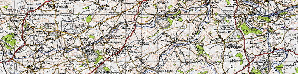 Old map of White Ox Mead in 1946