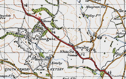 Old map of White Pit in 1946