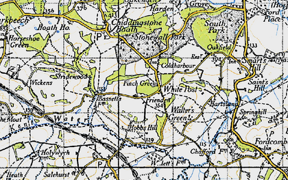 Old map of White Post in 1946