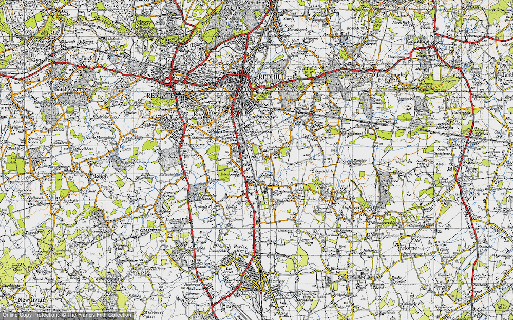 Old Map of Whitebushes, 1940 in 1940
