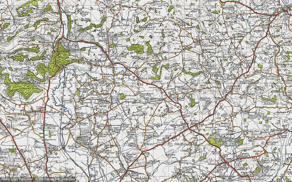 Old Map of Whitechurch Maund, 1947 in 1947