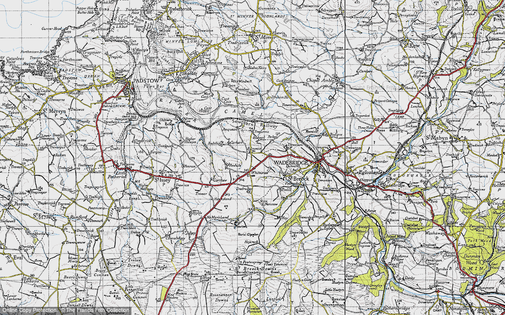 Old Map of Whitecross, 1946 in 1946