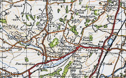 Old map of Whitehaven in 1947