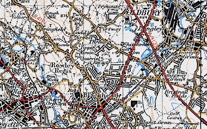 Old map of Whiteheath Gate in 1946