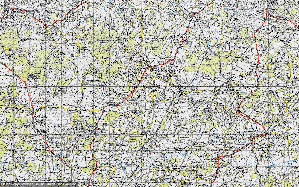 Old Map of Whitehill, 1940 in 1940