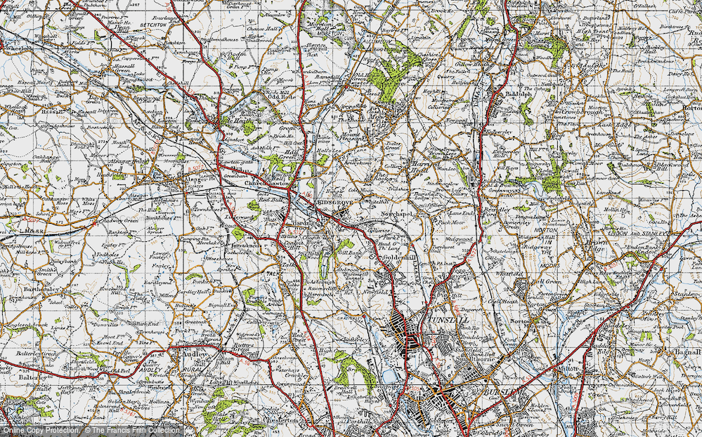 Old Map of Whitehill, 1947 in 1947