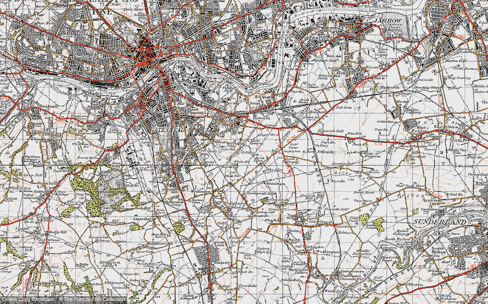 Old Map of Whitehills, 1947 in 1947