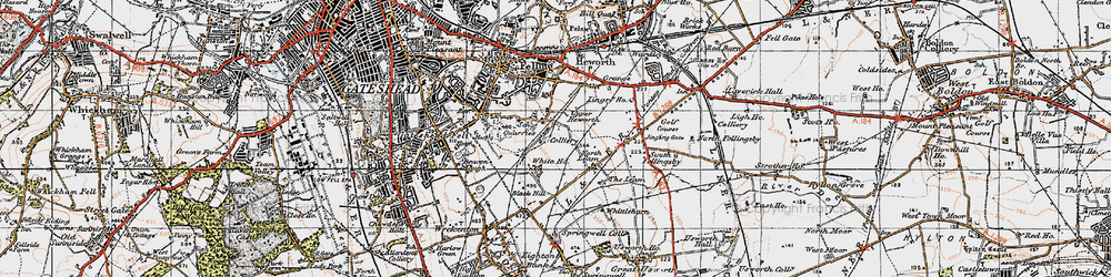 Old map of Whitehills in 1947