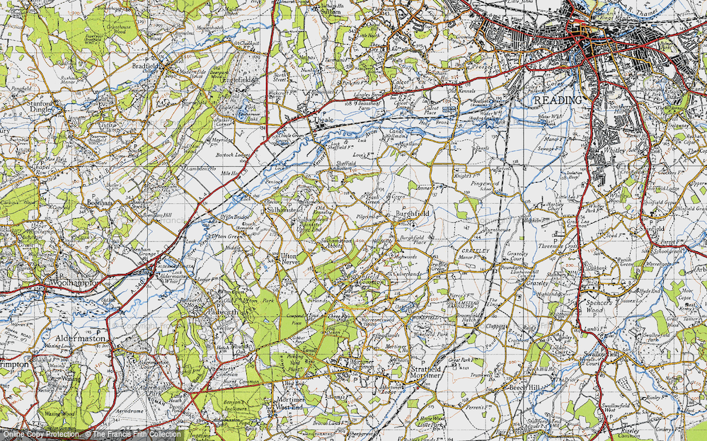 Old Map of Whitehouse Green, 1945 in 1945