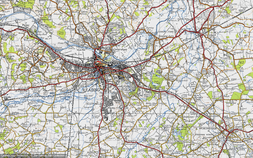 Old Map of Whiteknights, 1940 in 1940