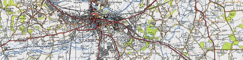 Old map of Whiteknights in 1940