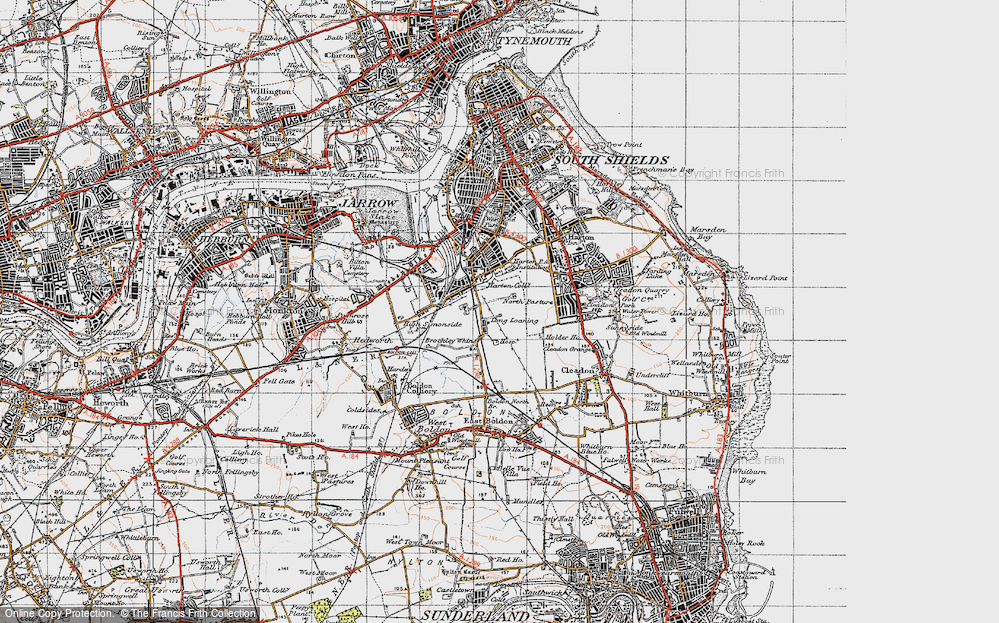 Old Map of Whiteleas, 1947 in 1947