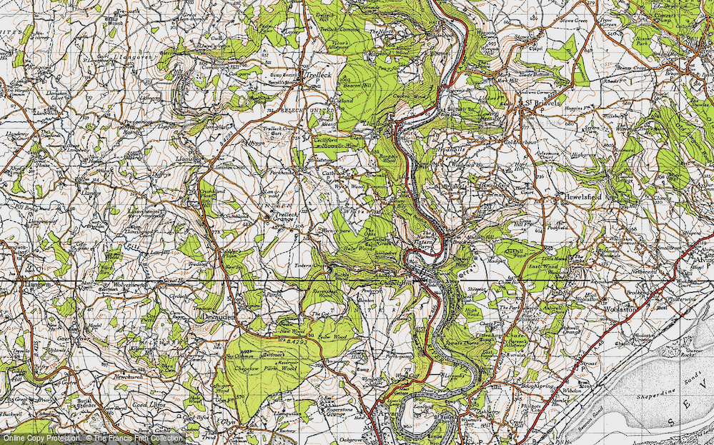 Old Map of Whitelye, 1946 in 1946