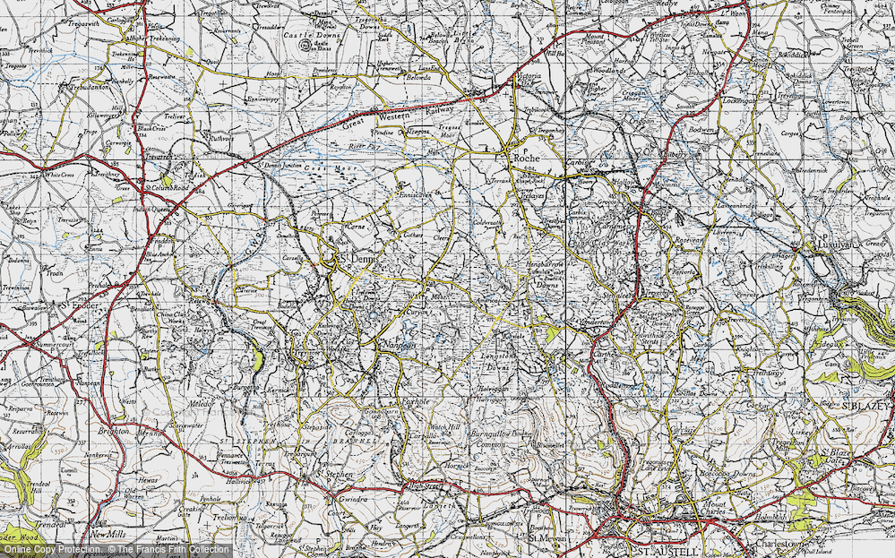 Old Map of Whitemoor, 1946 in 1946