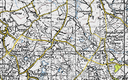 Old map of Whitemoor in 1946