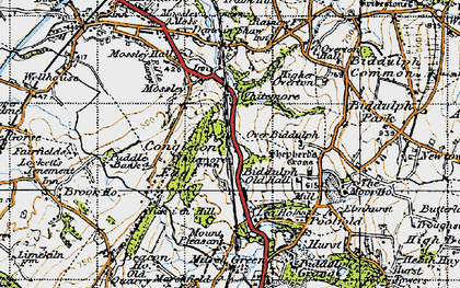 Old map of Whitemoor in 1947
