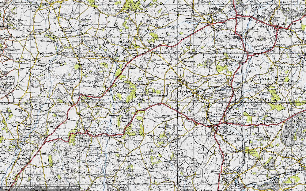 Old Map of Whitestaunton, 1946 in 1946