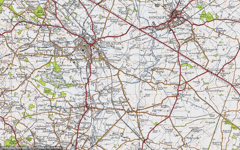 Old Map of Whitestone, 1946 in 1946