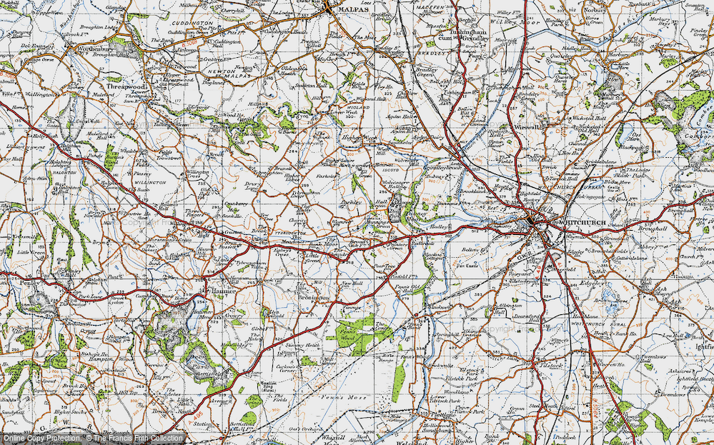 Old Map of Whitewell, 1947 in 1947