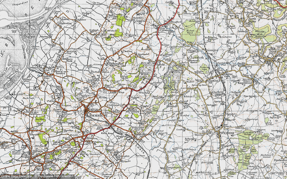 Old Map of Whitfield, 1946 in 1946