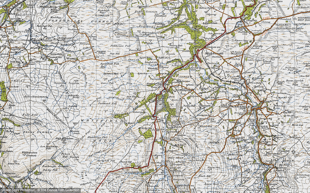 Old Map of Whitfield Hall, 1947 in 1947