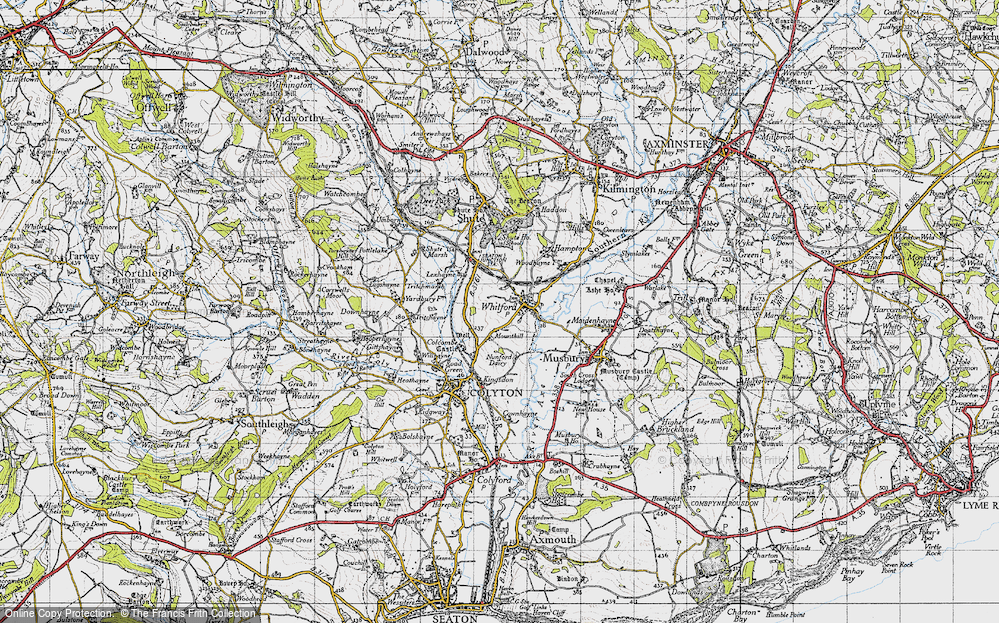 Old Map of Whitford, 1946 in 1946