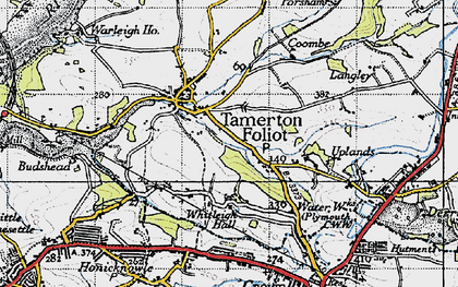 Old map of Whitleigh in 1946