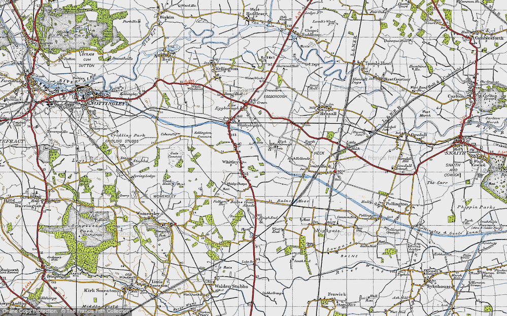 Old Map of Whitley, 1947 in 1947