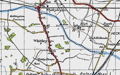 Old map of Whitley in 1947