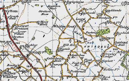 Old map of Appleton Moss in 1947