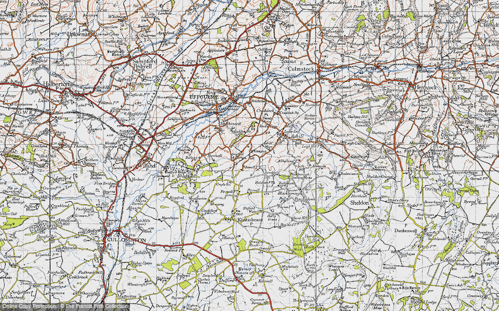 Old Map of Whitmoor, 1946 in 1946