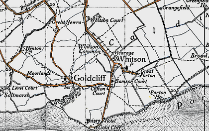 Old map of Bowleaze Common in 1946