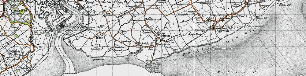 Old map of Whitson in 1946