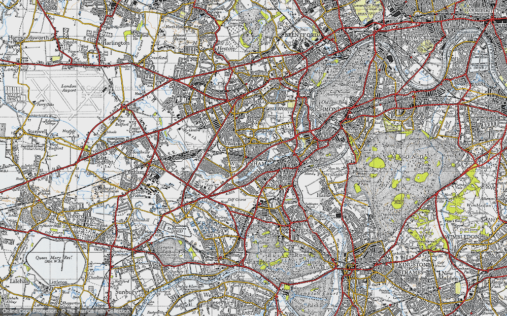 Old Map of Whitton, 1945 in 1945