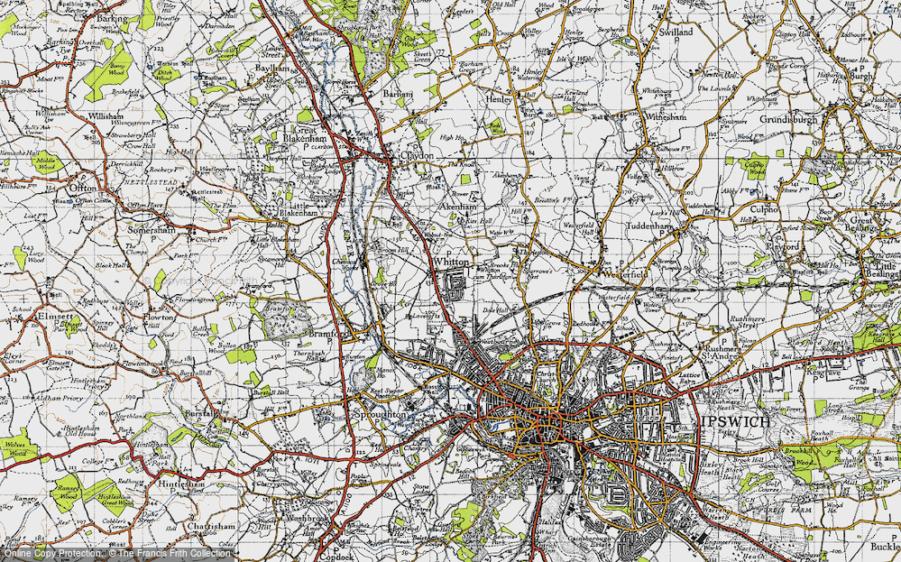 Old Map of Whitton, 1946 in 1946