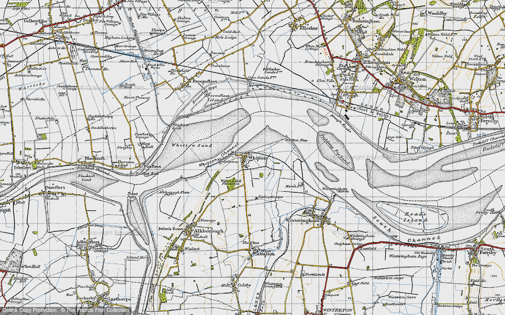 Old Map of Historic Map covering Bishopthorpe in 1947