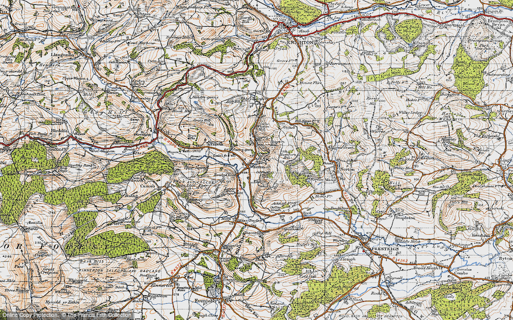 Old Map of Historic Map covering Bridge End in 1947