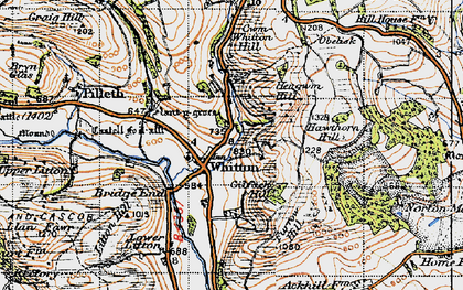 Old map of Whitton in 1947