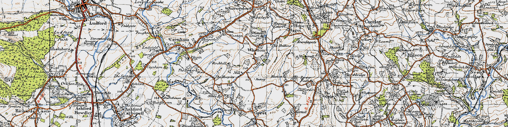 Old map of Whitton Chase in 1947