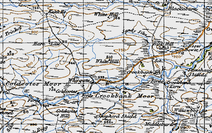 Old map of Whygate in 1947