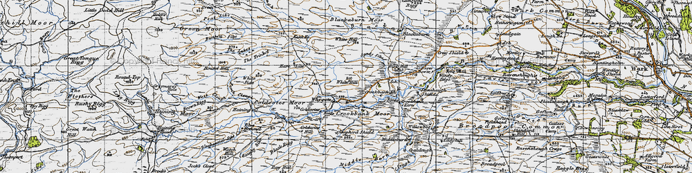 Old map of Blackaburn in 1947
