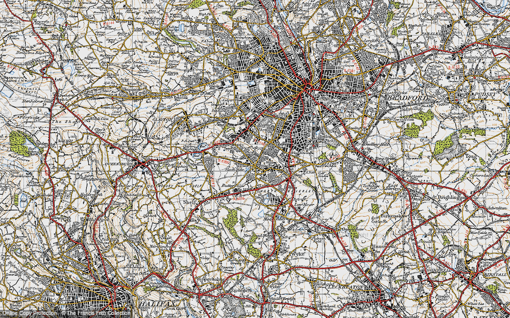 Old Map of Wibsey, 1947 in 1947