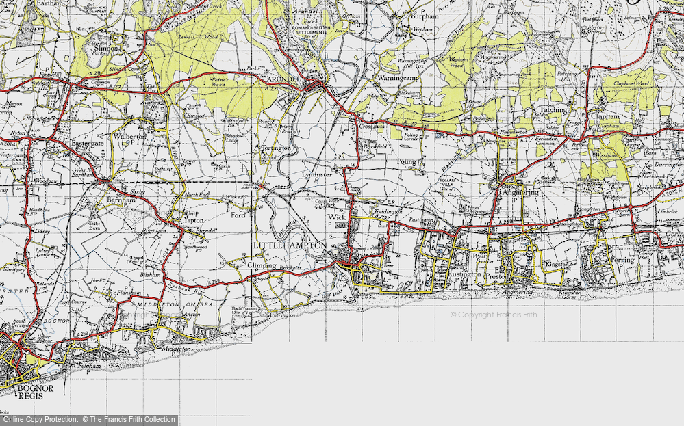 Old Map of Wick, 1945 in 1945