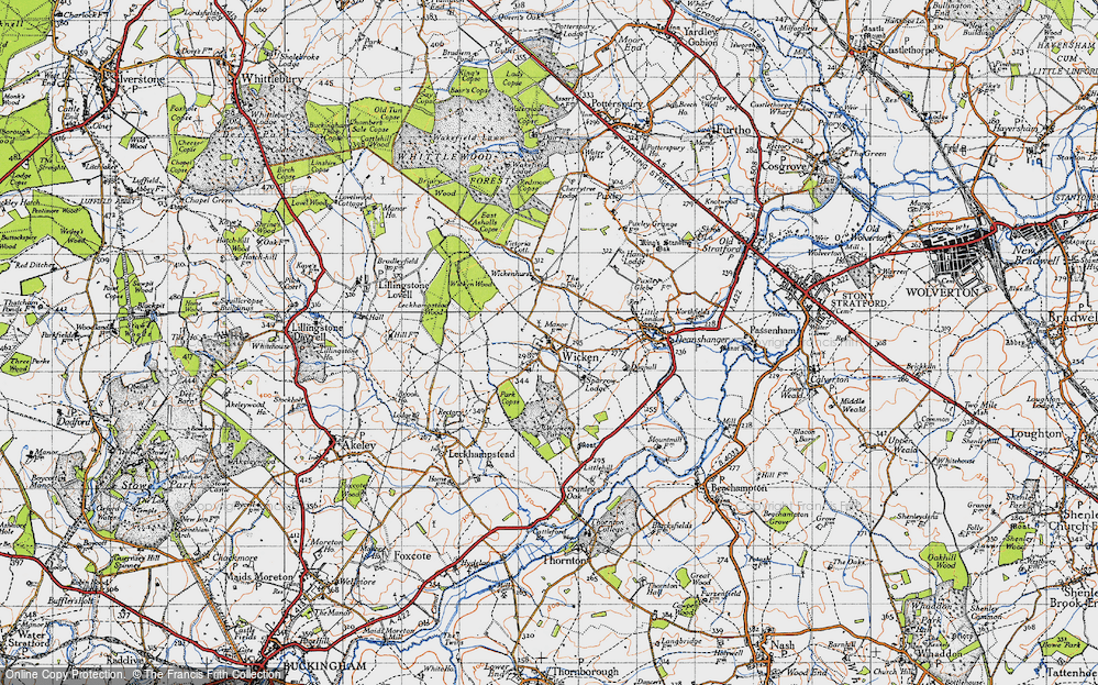 Old Map of Wicken, 1946 in 1946