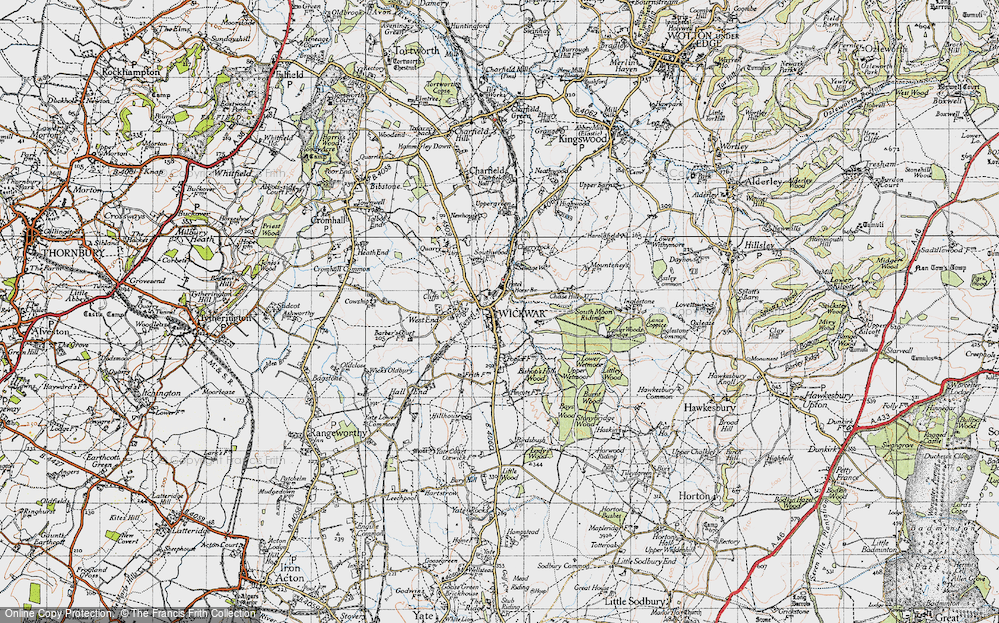 Old Map of Wickwar, 1946 in 1946