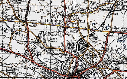 Old map of Widemarsh in 1947