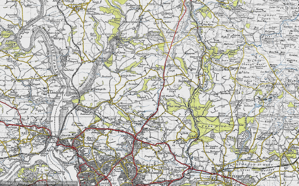 Old Map of Widewell, 1946 in 1946