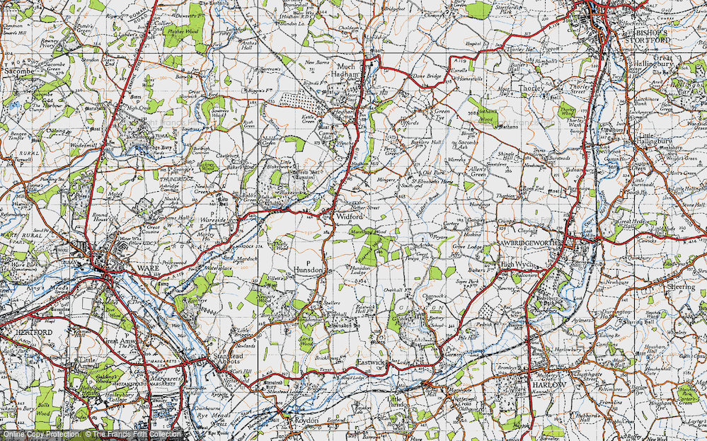 Old Map of Widford, 1946 in 1946