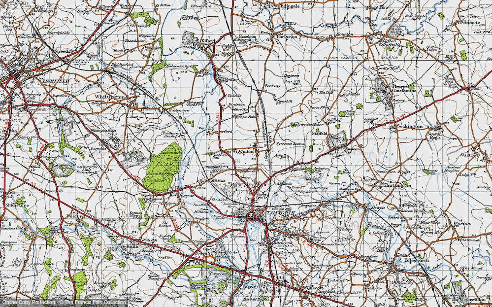 Old Map of Wigginton, 1946 in 1946